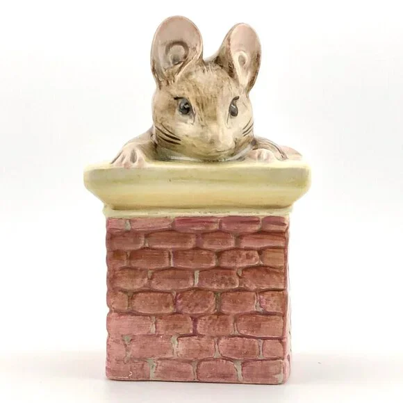 Royal Albert Beatrix Potter Tom Thumb Mouse Figurine Porcelain England Vintage - Picture 9 of 15